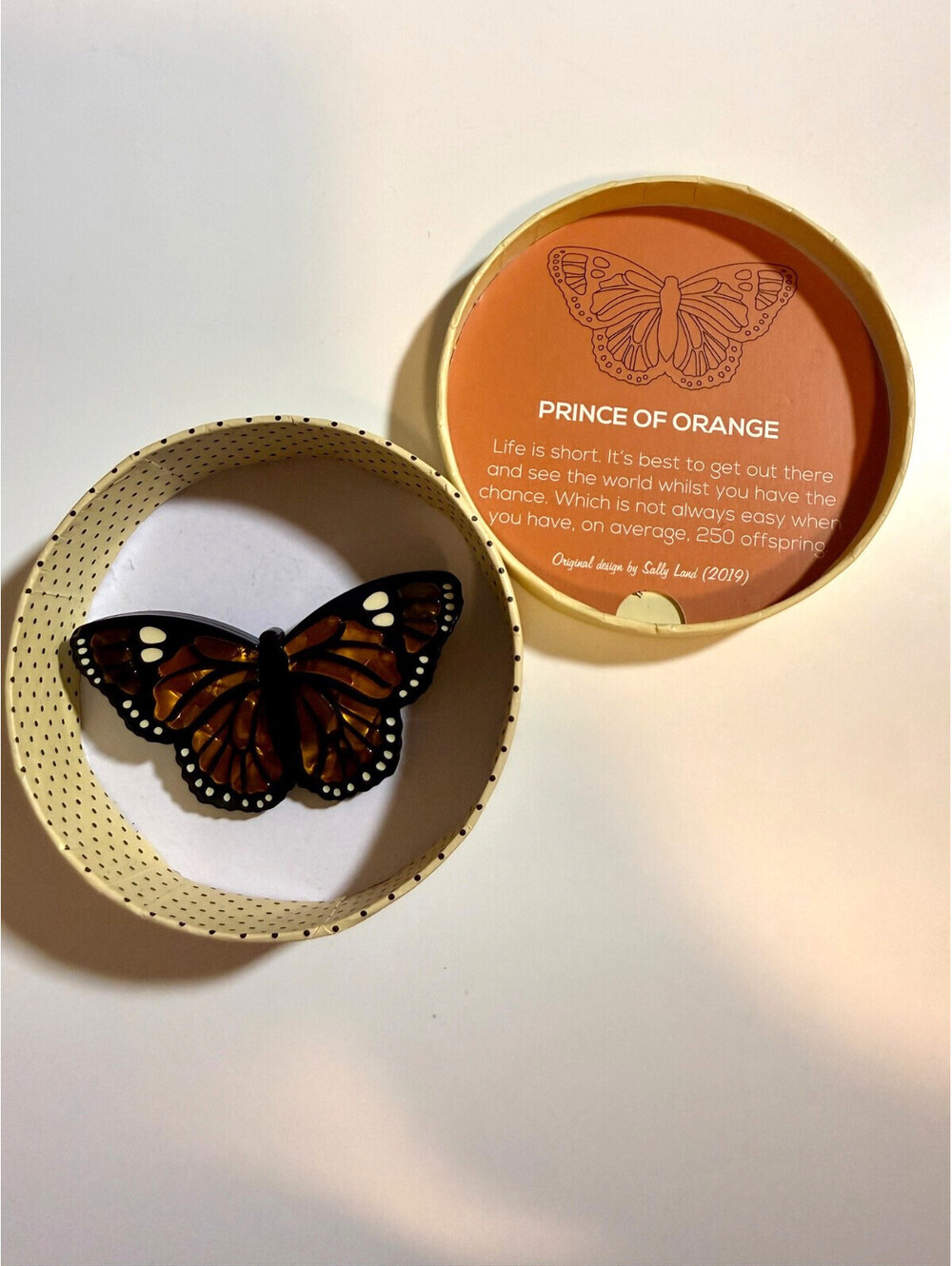 Prince of Orange Brooch - Erstwilder Insects and Bugs 2020 Monarch Butterfly Pin